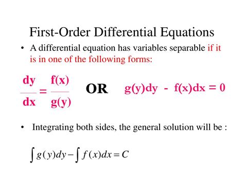 First Order Differential Equations 的图像结果
