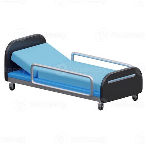 hospital bed 3d render icon illustration with transparent background ...