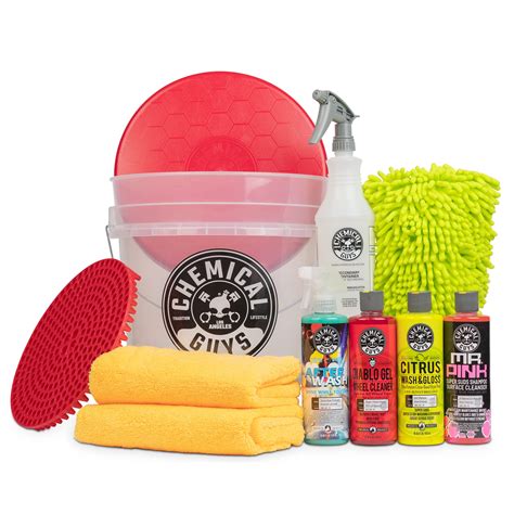 Chemical Guys HOL132 Clean & Shine Car Wash Bucket Starter Kit - Safe ...
