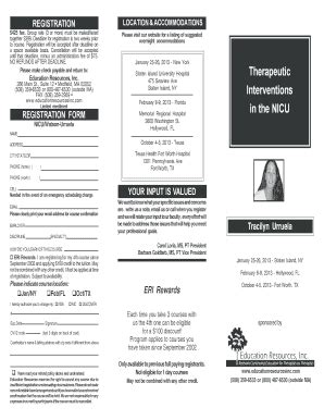 Fillable Online therapeutic interventions in the nicu educational ...