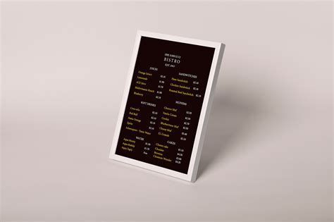 Menu Card in MS Design 的图像结果