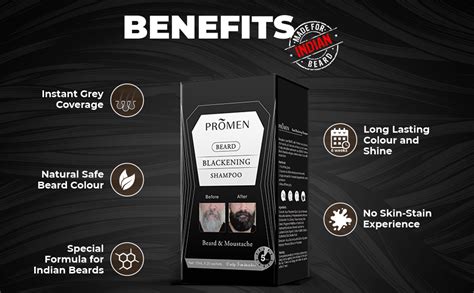 Buy ENTICCA PROMEN Beard Blackening Shampoo | 5 Minutes Moustache and ...
