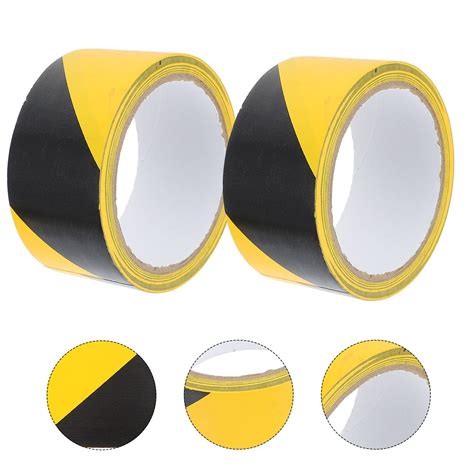2 Rolls Striped Safety Marking Tapes Floor Safety ... – Grandado
