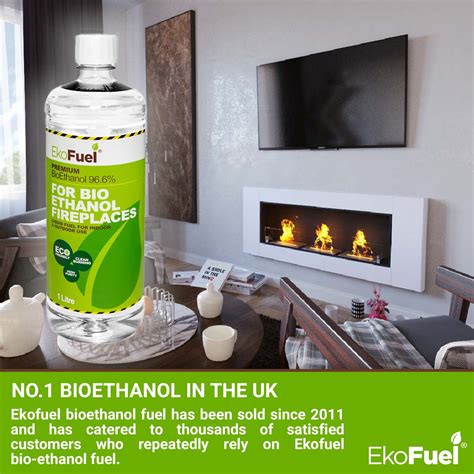 EKOFUEL Bio Ethanol Fuel – Premium Bioethanol for Liquid Fireplaces (24 ...