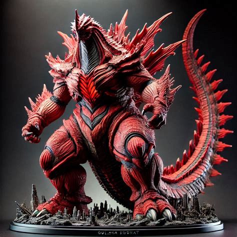 Red Kaiju (Base) | Godzilla, Kaiju monsters, Kaiju