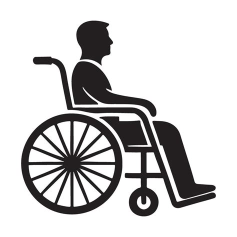 persona en silla de ruedas silueta ilustración 54662725 Vector en Vecteezy