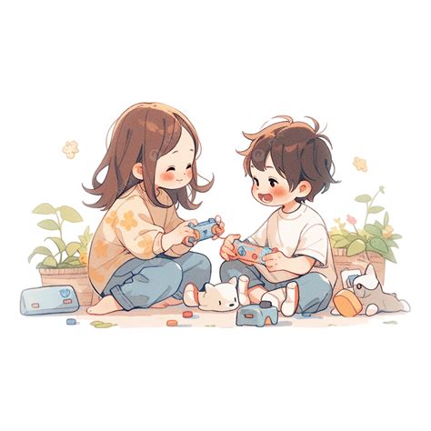 Children Playing Childrens Day Illustration, Child, Play, Childrens Day ...