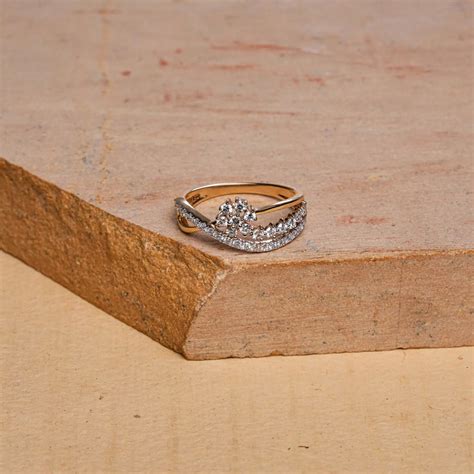 Reia Lab Grown Diamond 14 KT Yellow Gold Bloom Ring