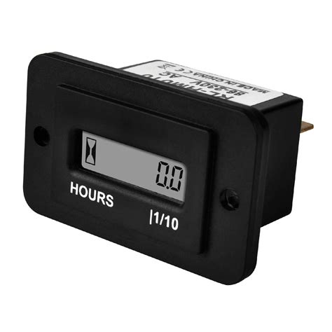 Buy Runleader Digital LCD Hour Meter, AC 86V to 230V, Total Hours ...