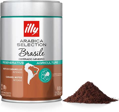 Amazon.com : illy Intenso Espresso Ground Coffee, Dark Roast, Robust ...