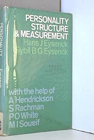 Personality Structure and Measurement : Eysenck, H. J., Eysenck, Sybil ...