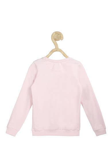 Buy Girls Pink Graphic Print Regular Fit Sweatshirt Online - 612569 ...
