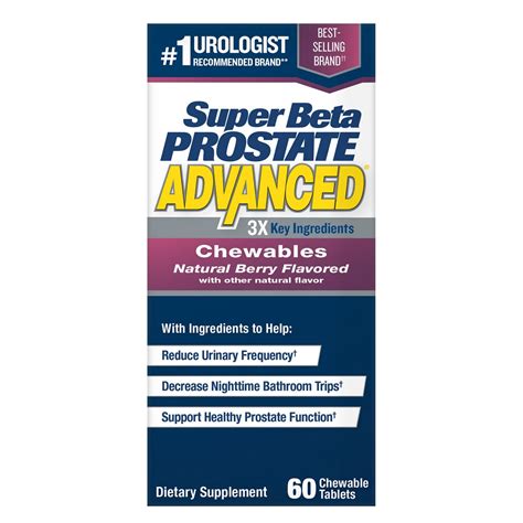 Super Beta Prostate Advanced Chewables, 60 CT