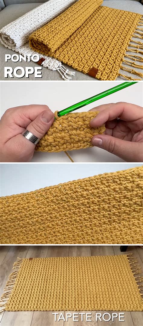 Image result for Crochet Rectangle Rug Tutorial