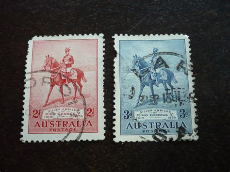 Stamps - Australia - Scott# 152-153 - Used Part Set of 2 Stamps ...