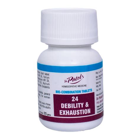 Buy Dr Patel's Homeopathic Debility & Exhaustion Tablets - Natural ...