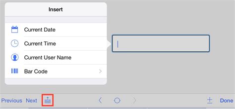 FileMaker Go 14: Menú para escanear códigos de barras y opciones de ...