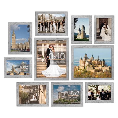 Amazon.com - upsimples 10 Pack Picture Frames Collage Wall Decor for ...