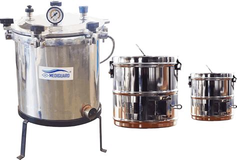 MEDIGUARD Surgical Autoclave Six Wing Nut Electrical Mirror Finish Size ...