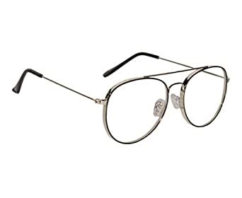 Buy Peter Jones Black/Silver Aviator Unisex Optical Frame with Side ...