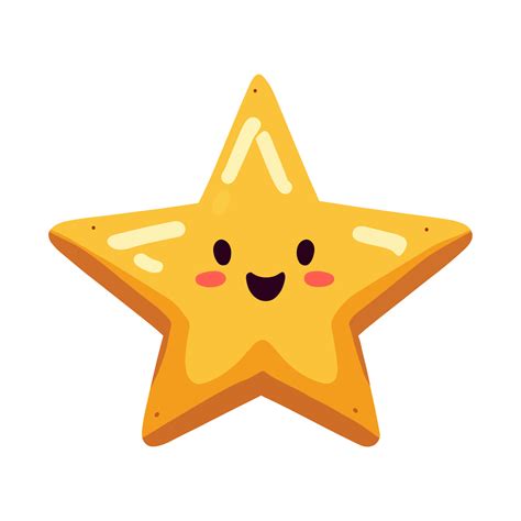 Happy Face Star Clipart