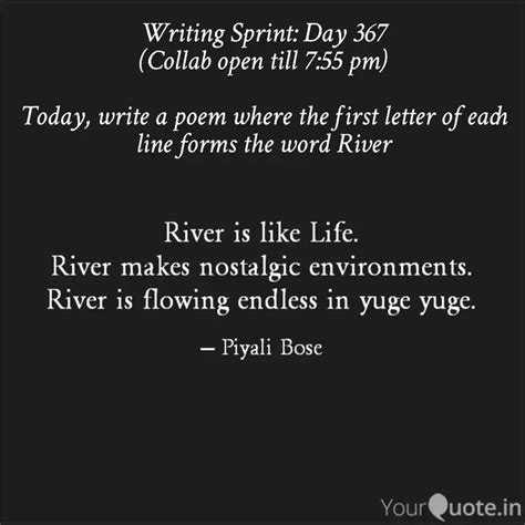 River is like Life. River... | Quotes & Writings by Piyali Bose | YourQuote