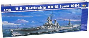 Trumpeter 1/700 Uss Iowa Bb61 Battleship 1984 Model Kit - 1/700 Uss ...