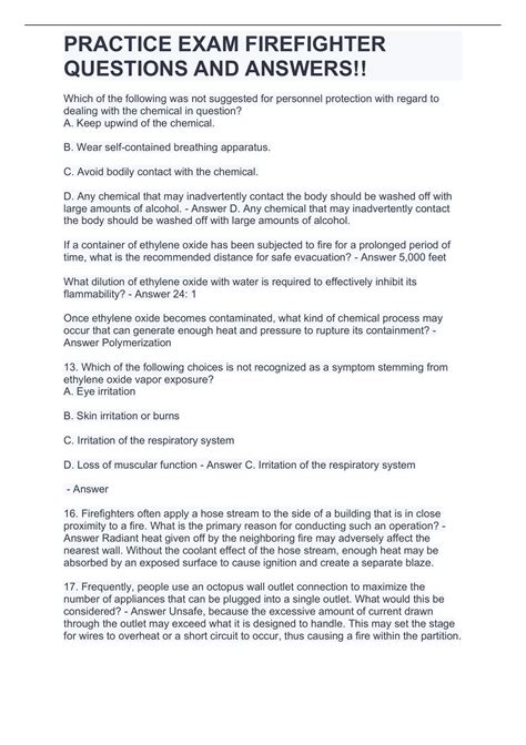 Competency Questions and Answers Fire Service 的图像结果