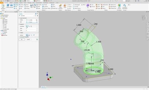 Image result for Inventor Use Sweep Command