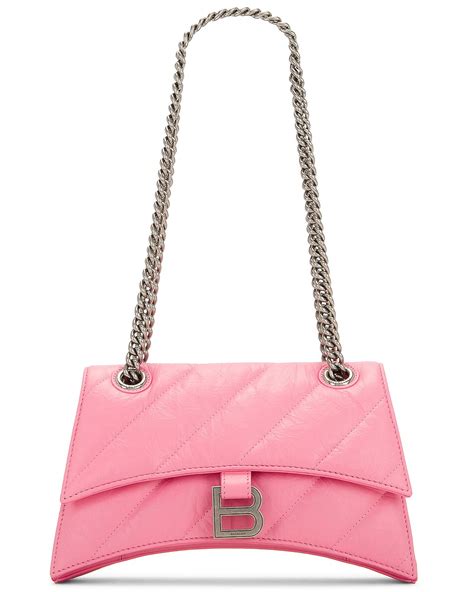 Balenciaga Small Crush Chain Bag in Sweet Pink | FWRD