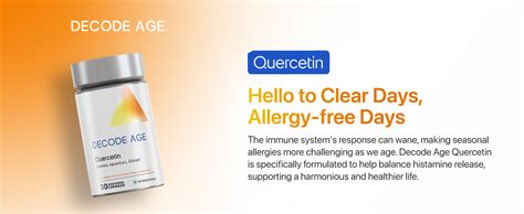 Decode Age Quercetin Supplement, Anti-Allergy Supplement, Supports ...