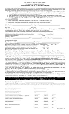 Fillable Online orange k12 nj Orange board of education request for use ...