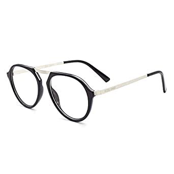 Buy Peter Jones Aviator Unisex Optical frame with Zero power Anti Glare ...