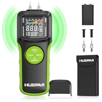 Wood Moisture Meters, Pin & Pinless 2 in 1 Moisture Detector with ...