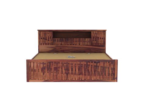 Buy Stack Without Storage Bed (King Size, Teak Finish) Online in India ...