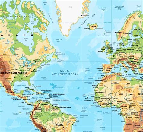 Atlantic Ocean Map