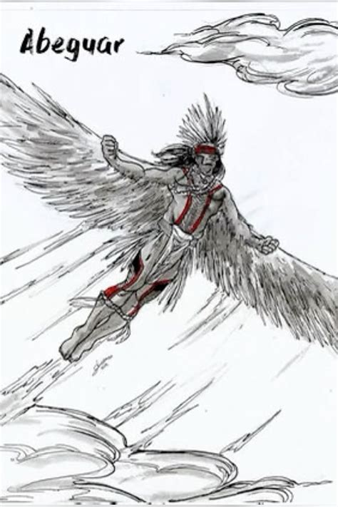 Abeguar “God of flight” in Tupi Guarani mythology. | Mythology, Native ...