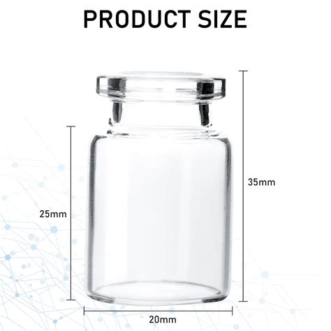 Knixxo 50 Pack 5ml Sealed Sample Vials, Transparent Glass India | Ubuy