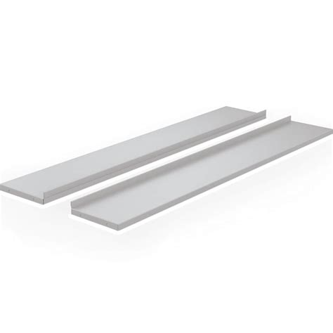 MooreCo Hierarchy 58" Storage Shelf, Cool Gray, 2/Pack (91699) | Quill.com