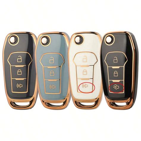 Jingyuqin New Arrival TPU Car Key Shell Case Fob For Fusion Edge ...
