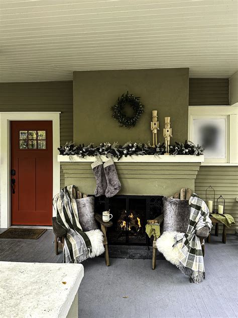 A COZY HEARTH FOR THE HOLDAYS | OUTDOOR CHRISTMAS DECOR STYLING TIPS ...