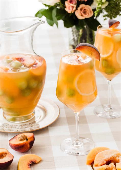 White Peach Sangria Recipe - Celebrations at Home