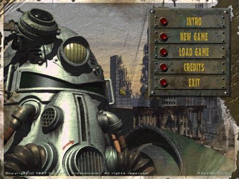Image result for Fallout Main Menu Screen