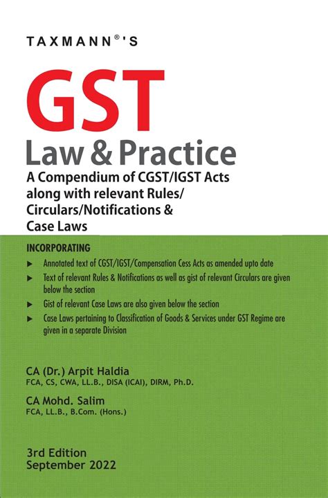 Buy Taxmann's GST Law & Practice – Unique/Concise Compendium of Updated ...