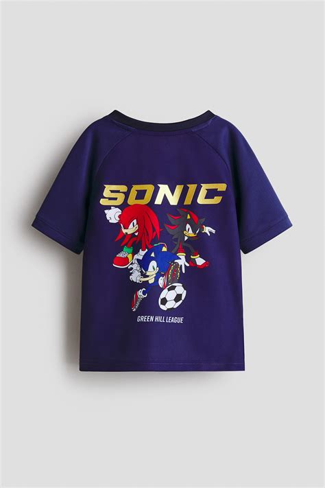 3-piece printed football set - Dark blue/Sonic the Hedgehog - Kids | H&M IN