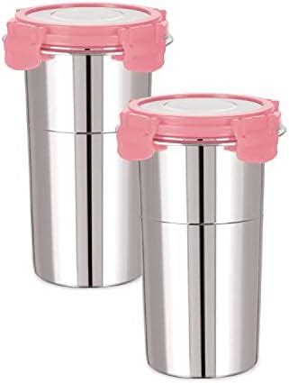 Buy Brijshi Stainless Steel Click and Seal Lock Fusion Tumbler Glass ...