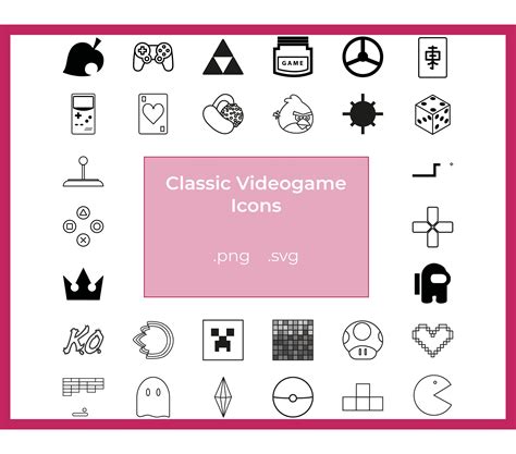 Classic Video Game Icons