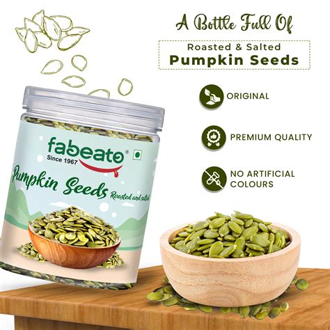 Buy Fabeato Roasted and salted Pumpkin seeds 250g- Diet Food Healthy ...