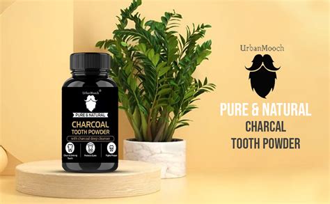 UrbanMooch Organic Activated Charcoal Teeth Whitening Powder for Men ...