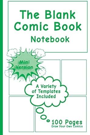 Buy Blank Comic Book Notebook - Mini Version: Draw Your Own Comics ...
